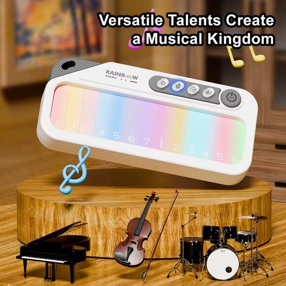 Baby Piano Toy Music & Sound Light Up Musical Toys for Toddlers 1-3, Early Learn - Picture 13 of 13